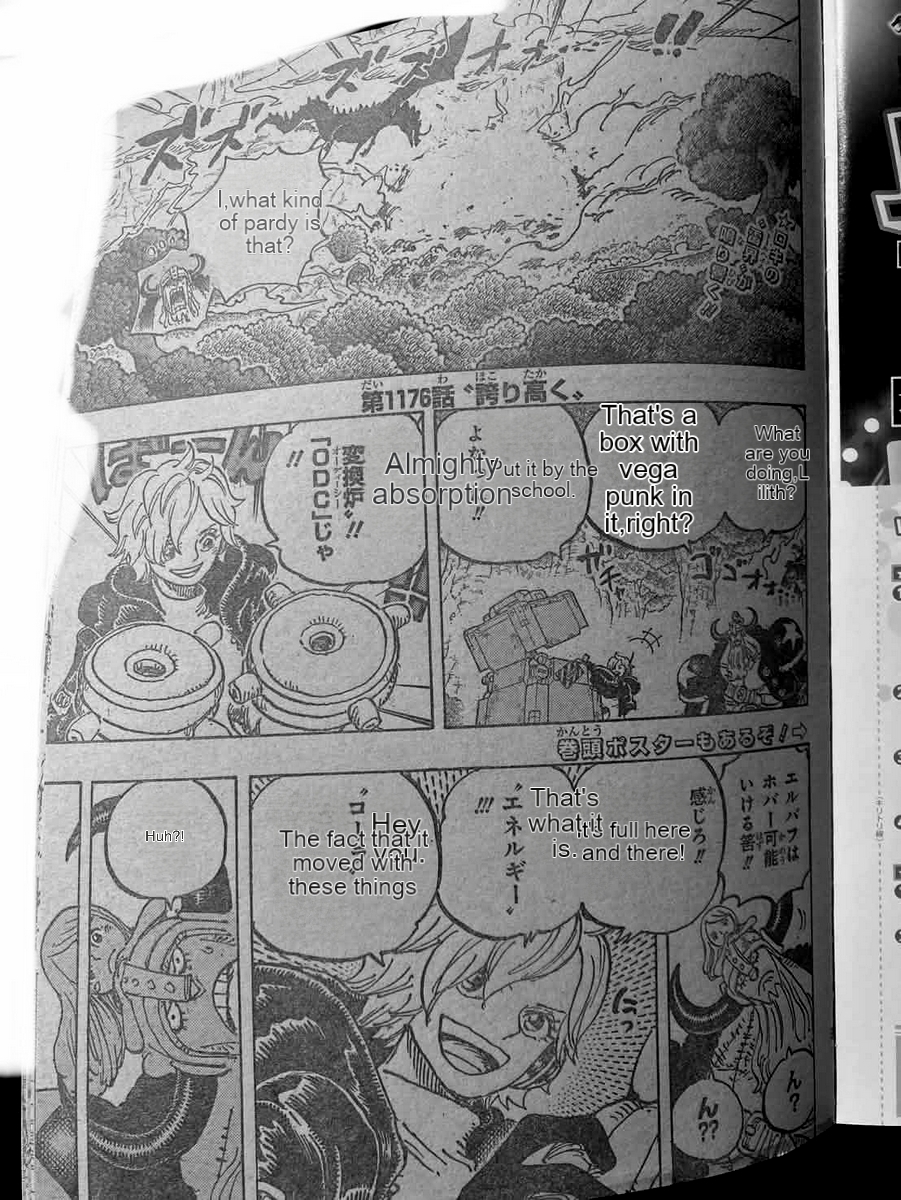 One Piece Chapter 1176, One Piece 1176, OP 1176, One Piece 1176 Spoilers, One Piece Chapter 1176 Raws, One Piece 1176 Full Summary, One Piece Chapter 1176 Review, One Piece 1176 Reaction, One Piece Chapter 1176 Leaks, One Piece Manga, Shonen Jump, Manga Plus, Eiichiro Oda, Elbaf Arc, One Piece Final Saga, Straw Hat Pirates, Chapter 1176 Full of Pride, Franky Upgrade, Wranky, Super Heavy Cola, OmniDrain Converter, Strong Dexter Attack, Vegapunk Lilith, Sanji vs Killingham, Sanji Concassé, Jinbe Vagabond Drill, Sanji Defends Jinbe, Nami and Zeus, MMA Lindworm, Dream Monsters, Domi Reversi, Domi Reversi Weakness, Domi Reversed Giants, Dorry and Brogy, Giant Warrior Pirates, Hajrudin, Roronoa Zoro, Stansen, Imu Powers, Rocks D Xebec Lore, Volume 12 Redraw, One Piece Color Spread, One Piece Theory, One Piece Lore, Elbaf Giants, One Piece Discussion, One Piece 1176 Raw Scans, One Piece Anime, One Piece Chapter 1177 Predictions, One Piece Community One Piece Chapter 1176 Online Page 1 - Full of Pride